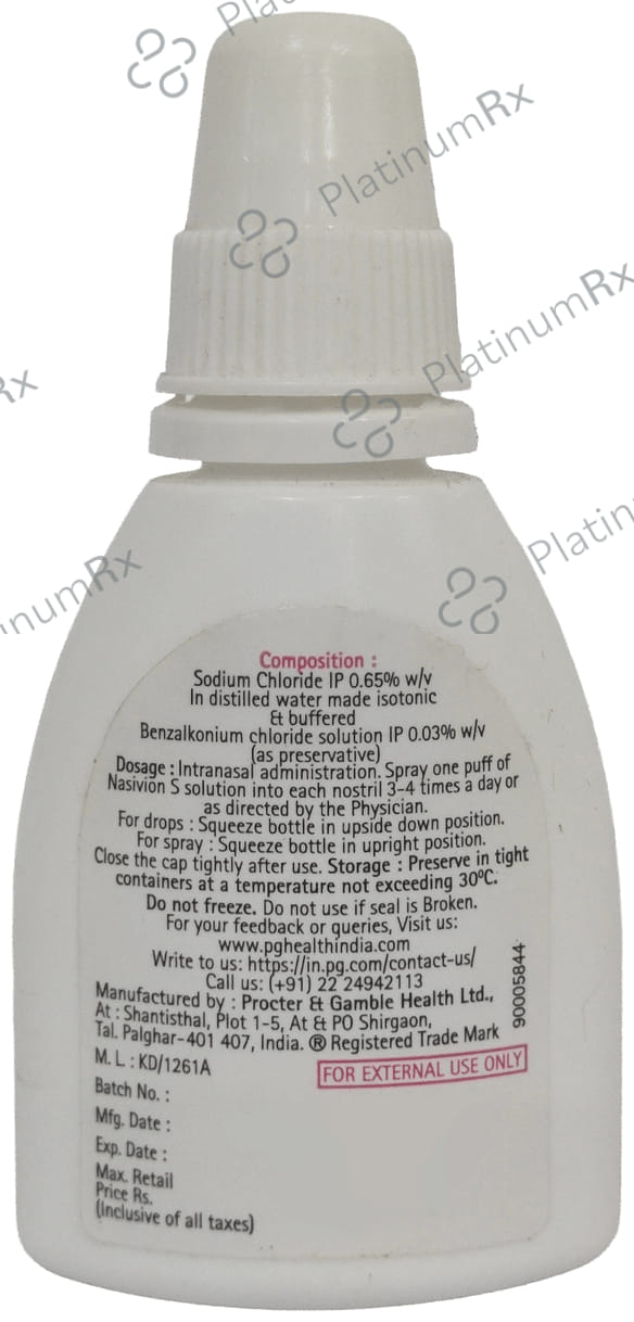 Nasivion S Nasal Drops 10ml