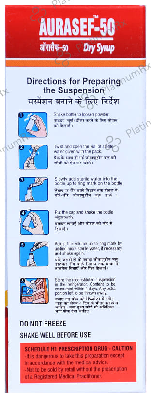 Aurasef 50 Dry Syrup