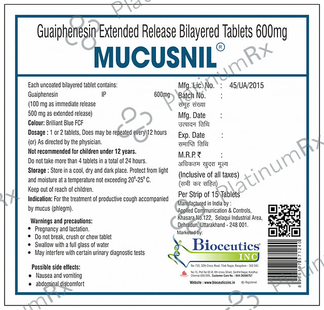 Mucusnil Tablet ER
