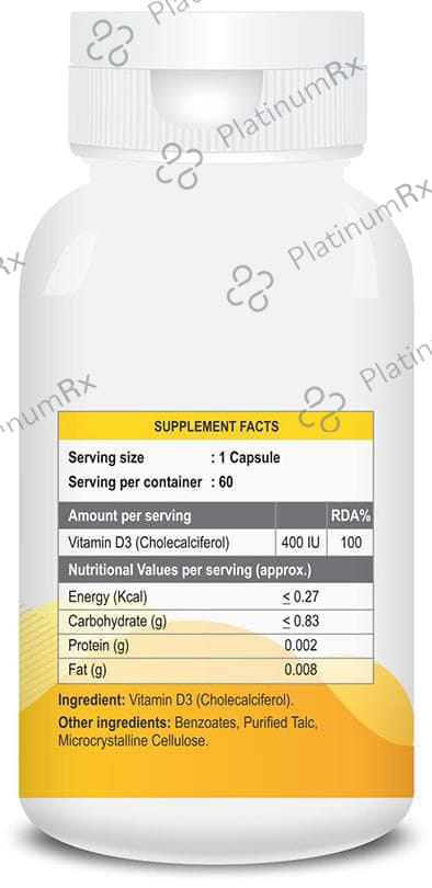 Billion Cheers Vitamin D3 Capsule