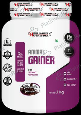 Animal Booster Nutrition Animal Gainer for Weight Growth Powder Chocolate 1 Powder