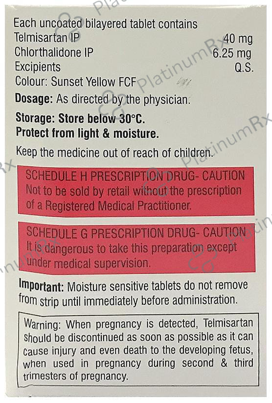 Cortel CH 40/6.25mg Tablet 15s