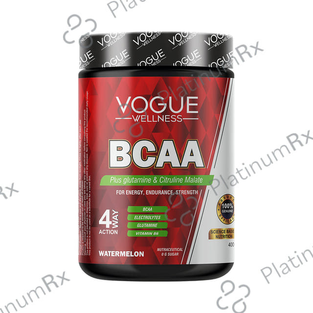 Vogue Wellness BCAA Powder (400gm Each) Watermelon 1 Jar