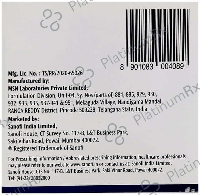 Cetapin S 50/1000mg Tablet 10s