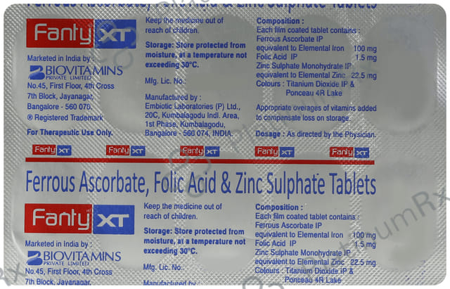 Fanty XT Tablet 10s