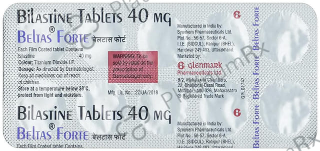 Bilast 40mg Tablet 10s