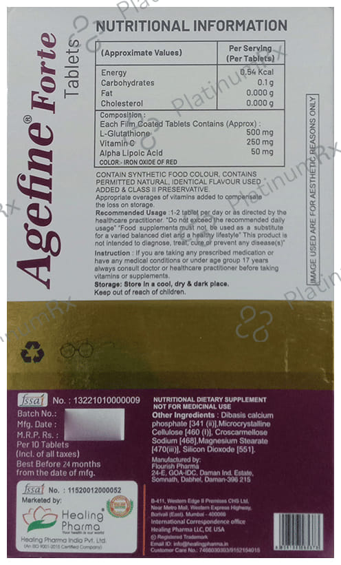 Agefine Forte Tablet 10s