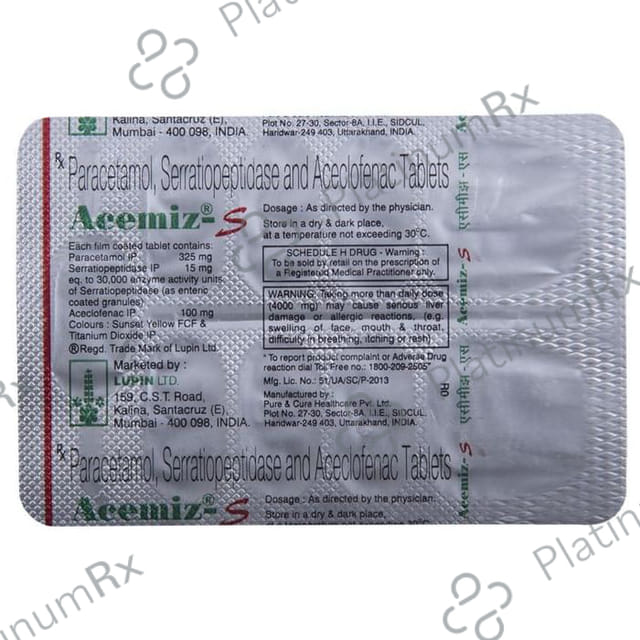 Jainace TC 100mg/4mg Tablet