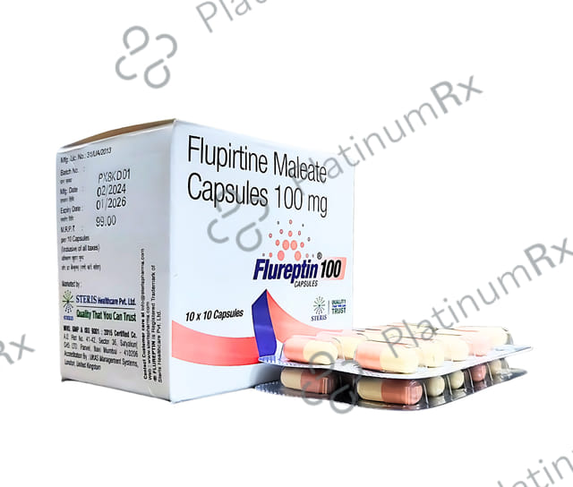 Flureptin 100mg Capsule 10s