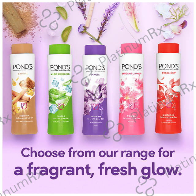 Pond's Magic Freshness Talc Powder Magic Acacia Honey