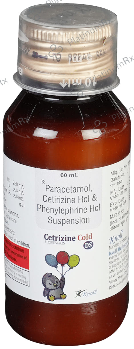 Cetrizine Cold DS Syrup 60ml