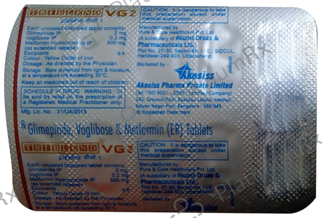 Triblend VG 2/500/0.2mg Tablet ER 10s