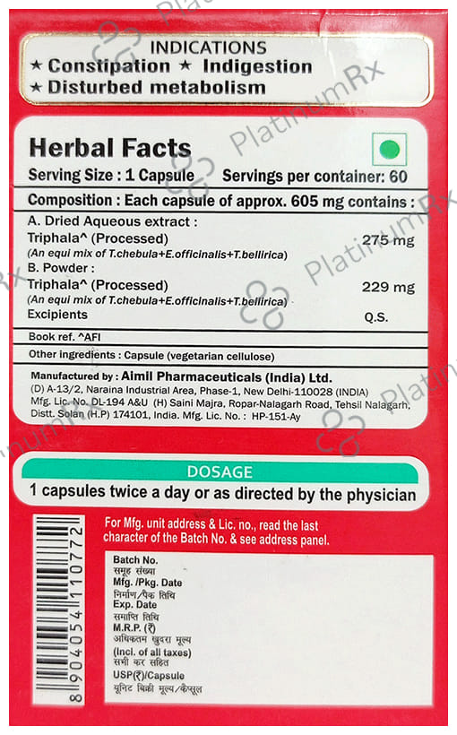 Aimil Triphala Capsule