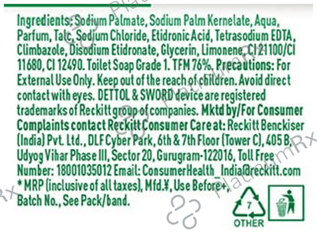 Dettol Original Germ Defence Bathing Soap Bar (150gm Each) 5 units