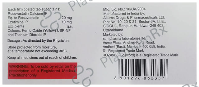 Rozavel EZ 20/10mg Tablet 10s