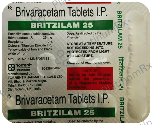 Britzilam 25mg Tablet 15s