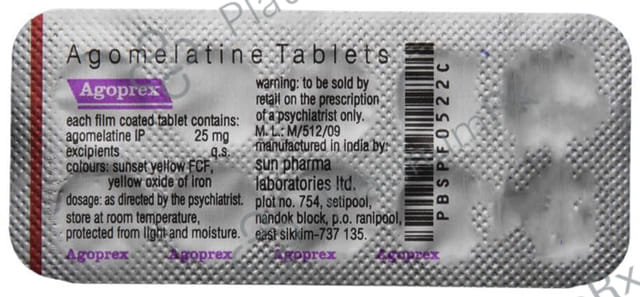 Agoprex 25mg Tablet 10s