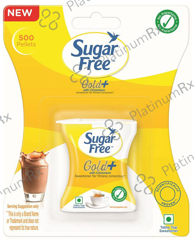 Sugar Free Gold Plus Low Calorie Aspartame Sweetener Pellets 500s