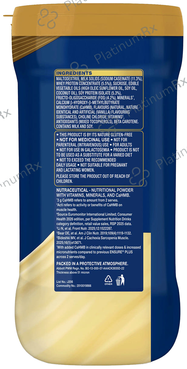 Ensure Plus Health Drink Vanilla Powder 1kg