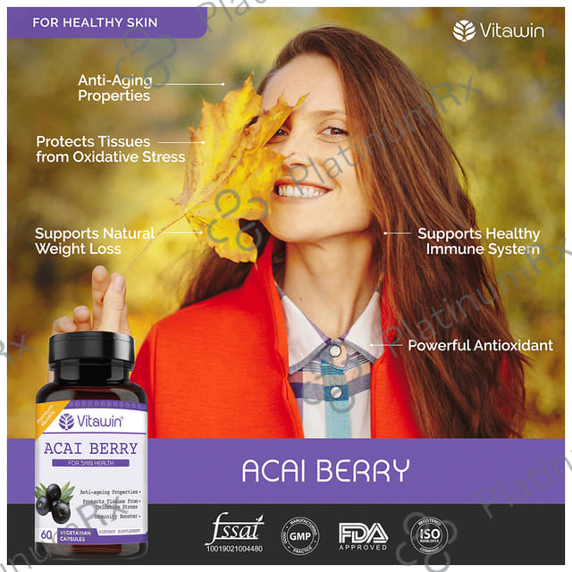 Vitawin Acai Berry 500mg Vegetarian Capsule
