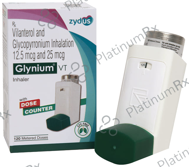 Glynium Vt 12.5/25mcg Inhaler 1s
