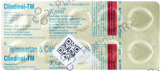 Clindinol TM 10/40mg Tablet 10s