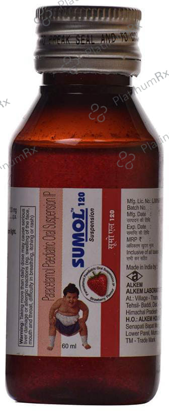Sumo L 120mg Strawberry Oral Suspension 60ml