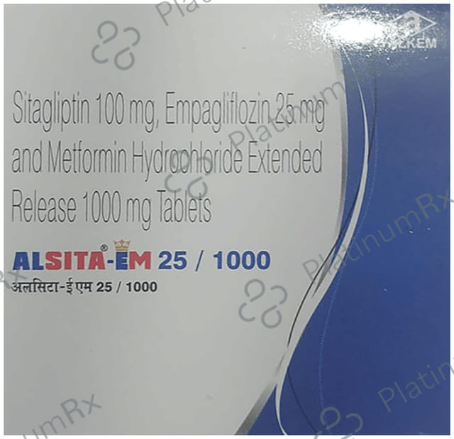 Alsita EM 25/1000mg Tablet ER 10s