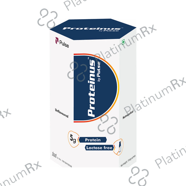 Pulse Proteinus Whey Protein Isolate Sachet for Muscle Support Unflavoured 10s