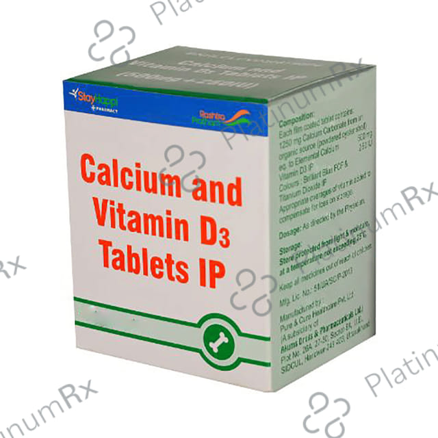 StayHappi Calcium+Vitamin D3 Tablet 10s