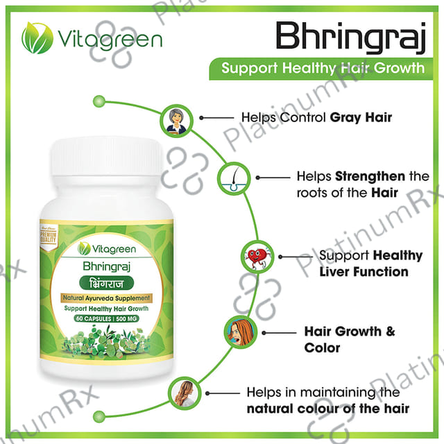 Vitagreen Bhringraj 500mg Capsule