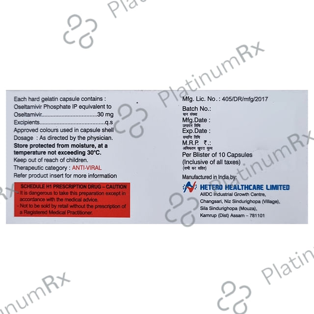 Fluvir 30mg Capsule 10s