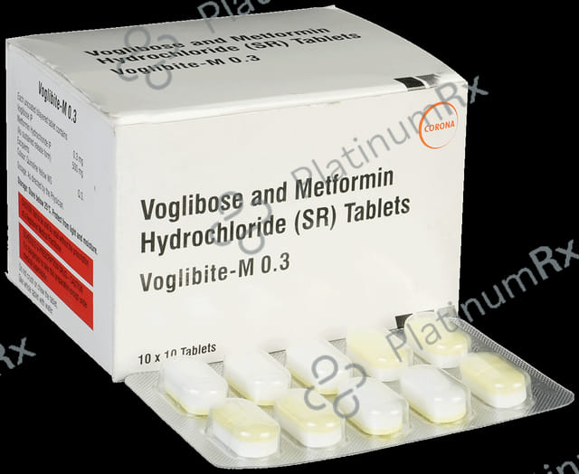 Voglibite M 500/0.3mg Tablet SR 10s
