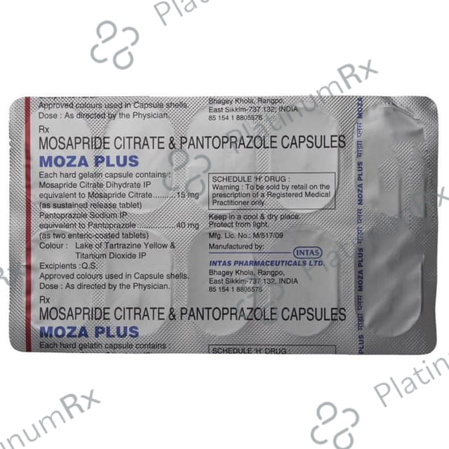 Moza Plus 15/40mg Capsule SR 10s