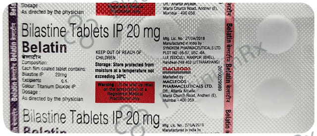 Belatin 20mg Tablet 10s