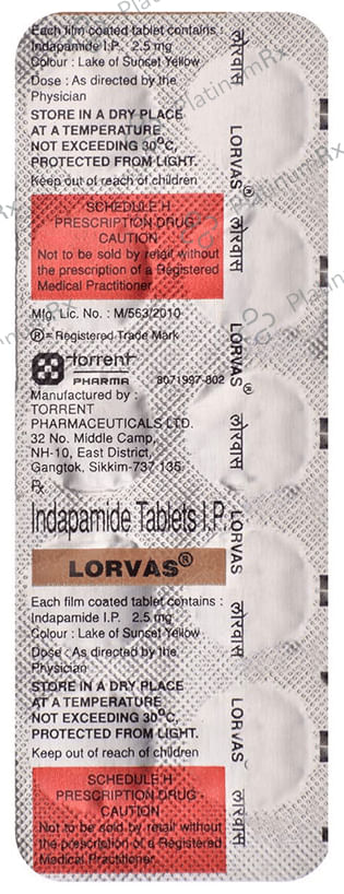 Lorvas 2.5mg Tablet 10s