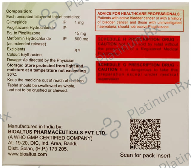 Glimsay MP 1 Tablet ER