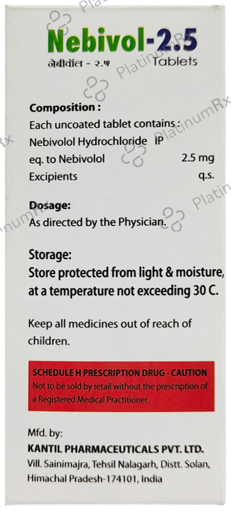 Nebivol 2.5mg Tablet 10s