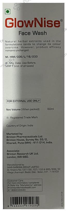 GlowNise Face Wash 60ml