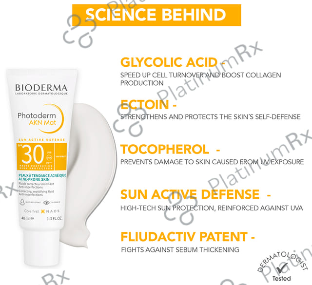 Bioderma Photoderm AKN SPF 30 Mat SunscreenLotion 40ml