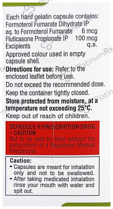 Formoprl F 100/6mcg Dpi Capsule 30s