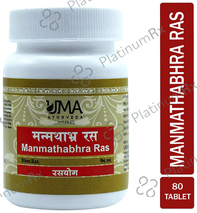 Uma Ayurveda Manmathabhra Ras Tablet 80 tablets
