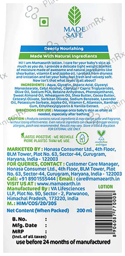 Mamaearth Moisturizing Daily Lotion 200ml