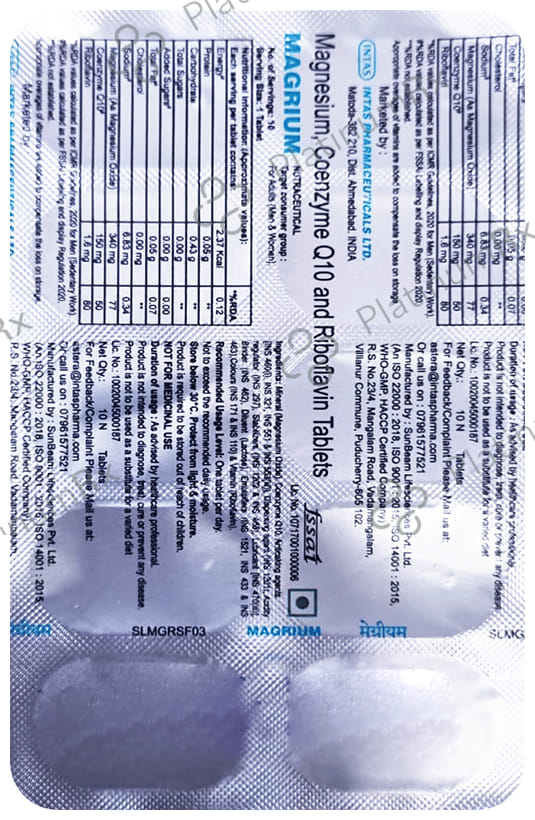 Magrium 150/340/1.6mg Tablet 10s