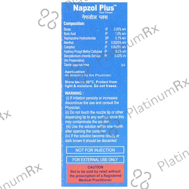 Napzol Plus Eye Drop