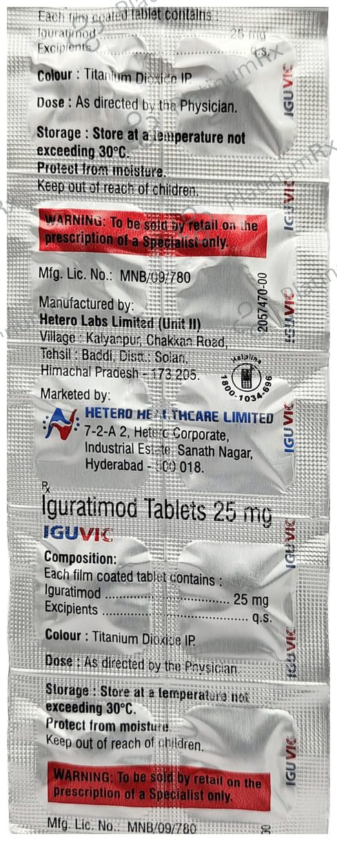 Iguvic 25mg Tablet 10s