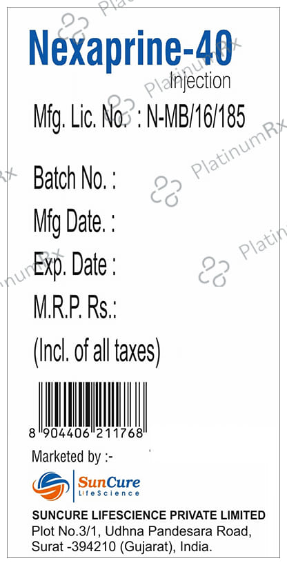 Nexaprine 40mg Injection 0.4ml