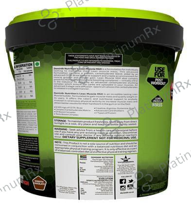 DOMIN8R Lean Muscle HGH Powder Smooth Chocolate 10 lb