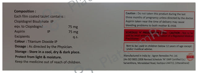 Clopidox-AS 75/75 Tablet