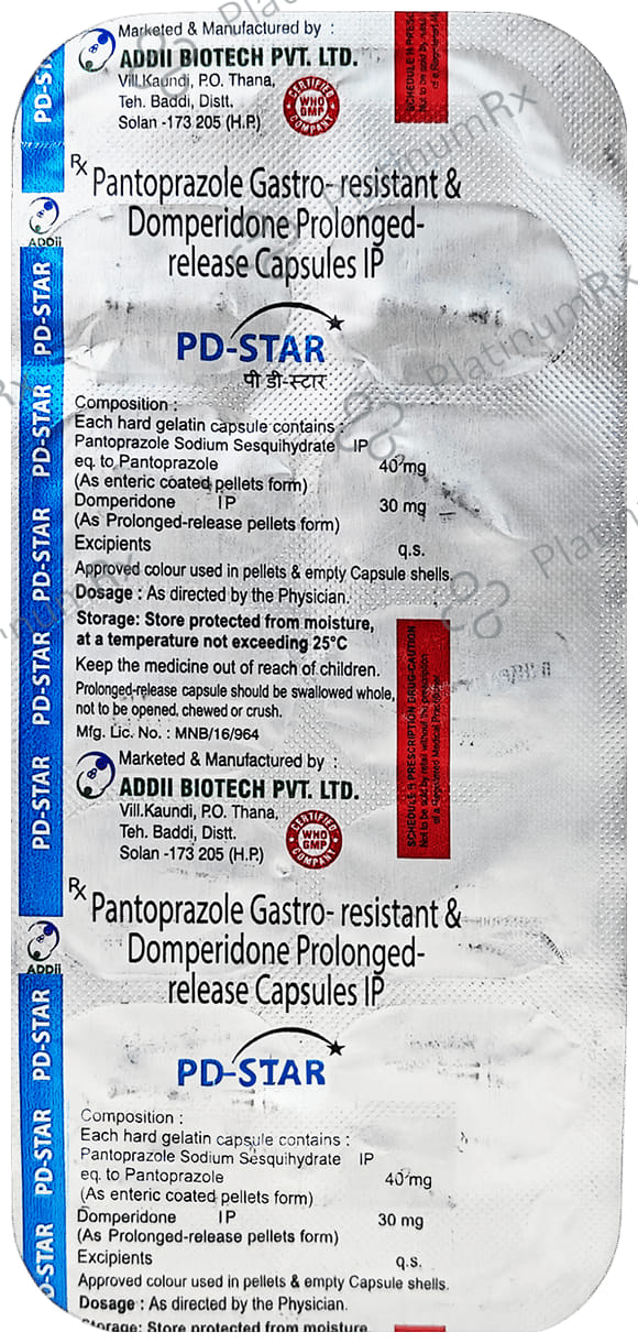 Pdstar 30/40mg Capsule 10s